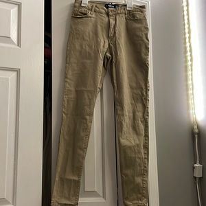 Hollister Tan high rise super skinny jeans